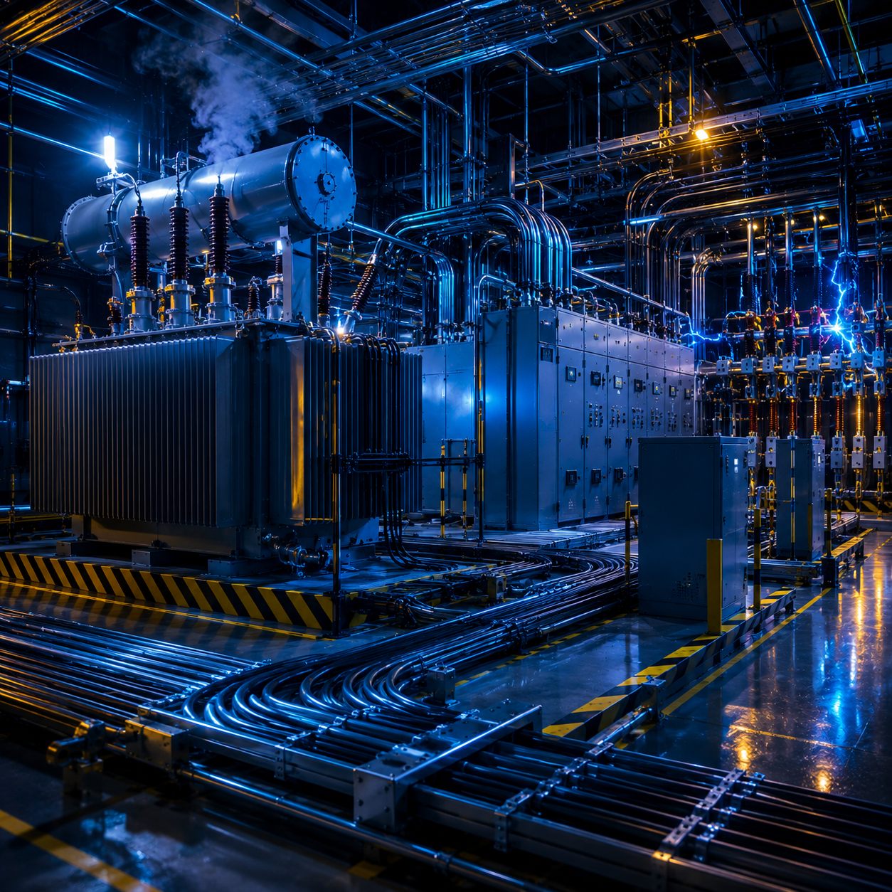 Proyecto eléctrico industrial: sistema trifásico y transformadores
